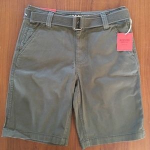 NWT Mossimo Supply Co. Flat Front Belted Shorts